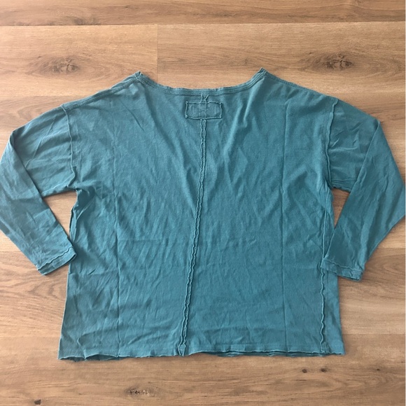 We The Free Teal V-Neck Long Sleeve Top – Size Small- NWOT - Picture 7 of 9